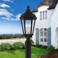 thumbnail image 4 of Livex Lighting 2 Light TBK Outdoor Post Top Lantern, Textured Black, 4 of 4