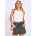 thumbnail image 6 of ANRABESS High Waisted Shorts for Women Summer Drawstring Lounge Shorts with Pockets Casual Loose Beach Vacation Shorts, 6 of 7