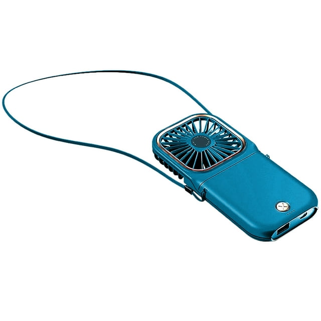Agiferg New Folding Fan Stand Mini Power Bank Fan Portable USB Handheld Fan