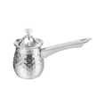 thumbnail image 1 of Turkish Coffee Maker Copper Coffee Tea Maker Milk Warmer Hot Chocolate Maker Butter Melting Pot 600Ml Silver, 1 of 5