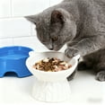 thumbnail image 6 of Vacemry under $5 Elevated Ceramic Cat Bowl, Cat Food Bowl Large Capacity Pet Dish Cute Drinking Bowl for Neck Support, Ergonomic Elevated Design for Easier Digestion, 6 of 6