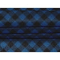 thumbnail image 4 of oneOone Velvet Blue Fabric Check Craft Projects Decor Fabric Printed By The Yard 58 Inch Wide, 4 of 5