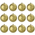 thumbnail image 2 of Northlight 12ct Shatterproof Shiny Christmas Ball Tree Ornament Set 4" - Gold, 2 of 9