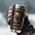 thumbnail image 3 of Personalized Mechanic Skull Tumbler Cup 20oz 30oz Custom Name Stainless Steel Novelty Travel Mug Engineering Handyman Gift For Men Mechanics Technicians Mechanical Engineers, 3 of 6