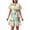 MULTICOLOR, variant on Women's V-Neck Mini Dress, Fashionable and graduation ball gown,Wedding guest dress