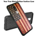 thumbnail image 3 of DALUX MetKase Hybrid Slim Phone Case Compatible with Cricket Icon 3 / Splendor / AT&T Motivate 2 (2021) - US Flag Fence Print, 3 of 3