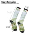 thumbnail image 2 of Balery Watercolor African Animals Wildlife Calcetines novedosos Calcetines deportivos Calcetines hasta la rodilla Calcetines de algodón Calcetines originales y geniales, 2 of 6