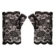 thumbnail image 3 of Guantes nupciales de encaje Yotijar Para boda negro, 3 of 10
