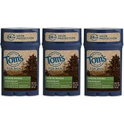 Tom's of Maine Men's Long Lasting Deodorant, North Woods, 2.25 oz, 3 Pack