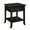 Black, variant on Pemberly Row 1 Drawer Transitional Wood End Table with Bottom Shelf in White