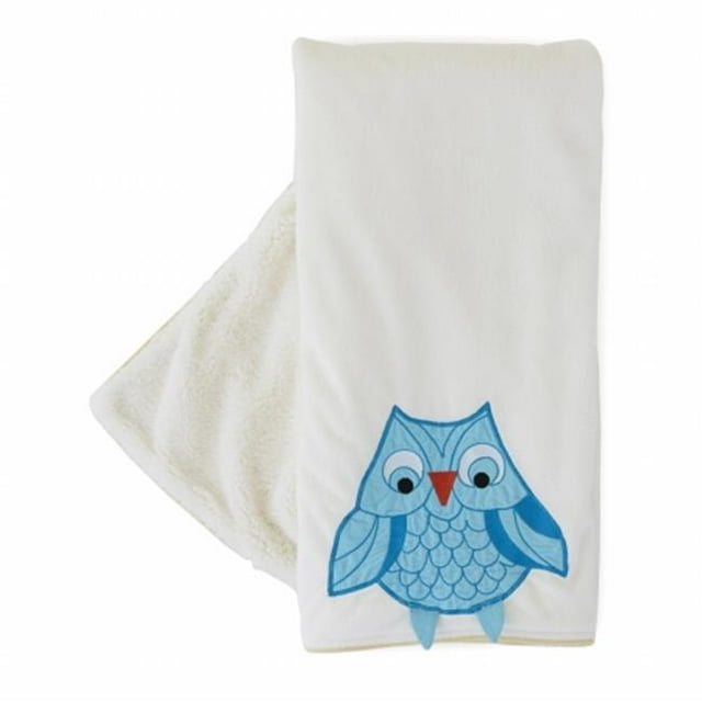 Little Acorn F13B05 Couverture de Poussette Hibou Bleu 3D