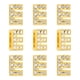 thumbnail image 1 of 30pcs Encanto de Letra, Encanto de Letra de Rhinestone Cristal Alfabeto Pulseras Colgante para Collar de Cuero, Dorado, E, 1 of 6