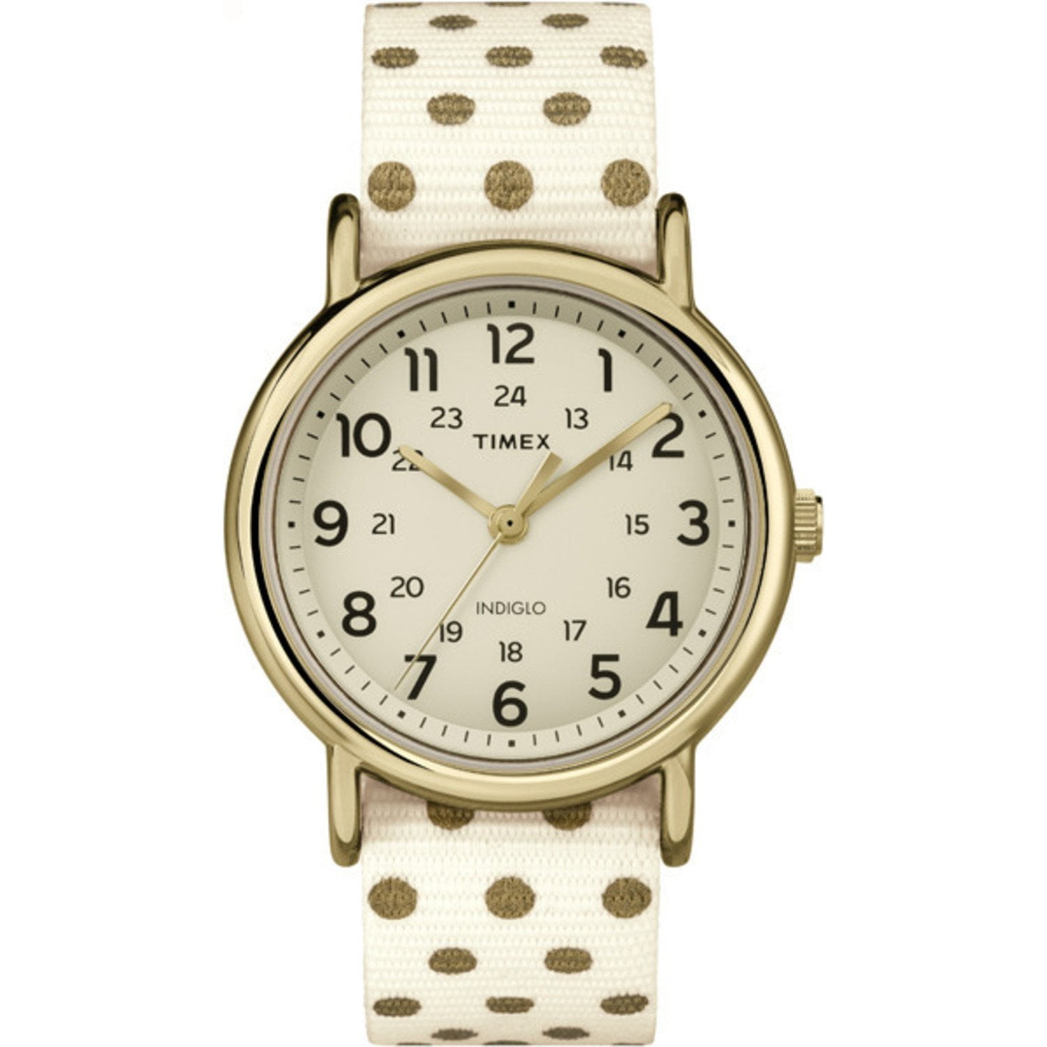 timex weekender gold