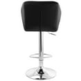 thumbnail image 4 of Elama 2 Piece Adjustable Faux Leather Bar Stool in Black with Chrome Base, 4 of 10