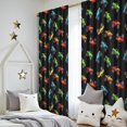 thumbnail image 5 of Blackout Kids Curtains,Monster Cartoon Truck Black Pattern Children's Insulated Curtains Set Of 2,Bedroom Essentials,Toddler Room Decor 52"x84", 5 of 5