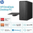 thumbnail image 2 of HP OmniDesk M02 Business Next Gen AI PC Desktop, AMD Ryzen 7-8700G Processor (8 Cores, Up to 5.1GHz) , 32GB DDR5 RAM, 2TB SSD, USB-C, Wi-Fi 6, HDMI+DP Dual Monitor Support, Windows 11 Pro, 2 of 9