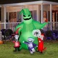 thumbnail image 2 of Gemma Airblown Oogie inflable con escena de Halloween con criaturas, 2 of 4