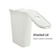 thumbnail image 5 of Cesta para ropa Mind Reader, 40 L, delgada, con tapa de plástico, color blanco, 5 of 7