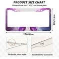 thumbnail image 4 of Purple Abstract Butterfly 2 Pack License Plate Frames,Universal Aluminum Car License Plate Covers with 2 Holes and Screws Home Decor, 4 of 7