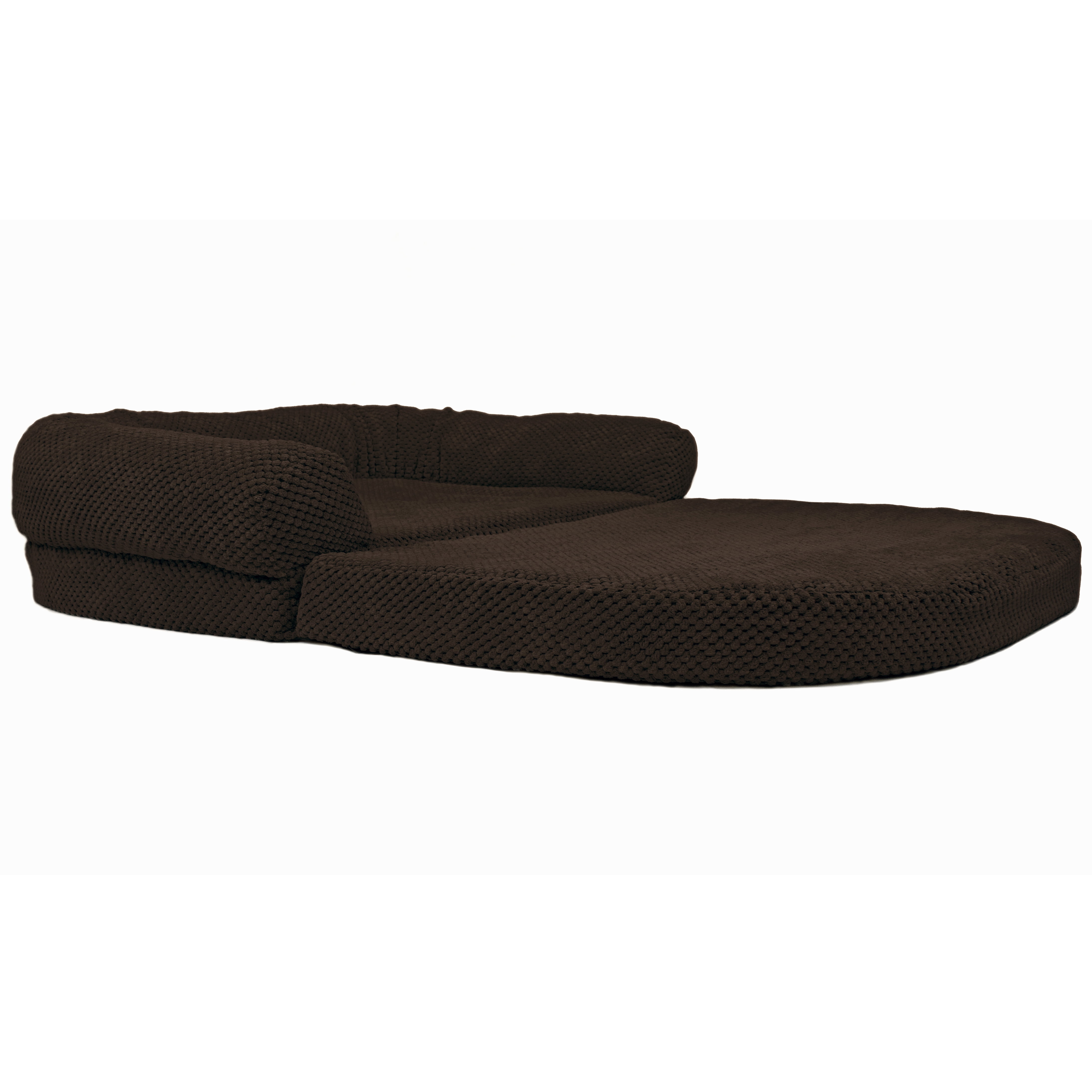 Precious Tails Chenille Round Sofa Fold Out Orthopedic Dog Bed