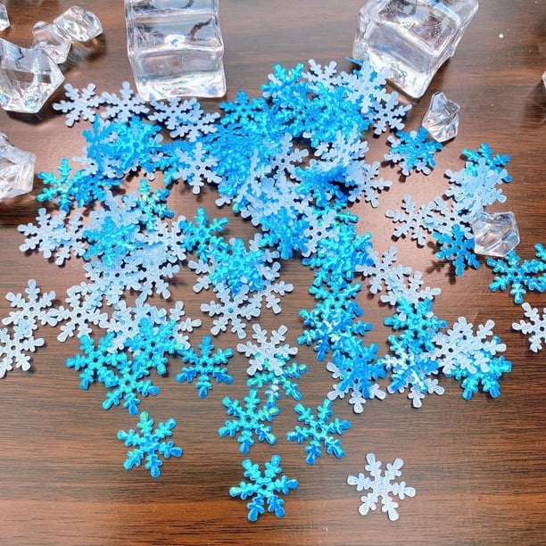 Copos de nieve artificiales para decoración del hogar, decoraciones navideñas de Frozen para boda, cumpleaños y Navidad, 200 o 300 unidades