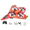 thumbnail image 4 of Avión de control remoto, avión RC portátil para exteriores, juguete volador, avión acrobático. Batería roja amarilla 2, 4 of 9