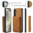 thumbnail image 6 of Allytech 2 in 1 Detachable Wallet Case for Samsung Galaxy S24 with Cash Pocket & Cash Slots, [Full Body Protection] [Magnetic Clasp] Luxury PU Leather Shockproof Slim Kickstand Case - Brown, 6 of 9