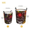 thumbnail image 3 of Lsque Wolf With Wildflowers Pattern Laundry Hamper Basket, Tall Woven Rope Hamper Basket for Clothes, Lightweight Storage Basket, Collapsible Waterproof-Medium, 3 of 6