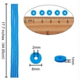 thumbnail image 2 of 10Strands 3800Pcs Polymer Clay Heishi Beads Disc Flat Round Boho Surfing Spacer Beads 6mm Dodger Blue, 2 of 9