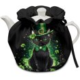 thumbnail image 1 of St Patrick Breakfast Pot Cover Cat Tea Kettle Lid Teapots Dust Cover Insulated Portable Breakfast Warmer for Home Kitchen for Home Table Restaurant Decorative Accessories, 1 of 1