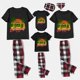 thumbnail image 2 of Pijamas familiares navideños a juego, conjuntos de pijamas negros, árboles de coco, Navidad en julio, 2 of 3