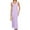 Purple, variant on LYMAYTER Female Deep V-Neck Dresses Summer Comfort Dress Fashion Solid Color Slip Dresses for Women