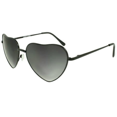 MLC Eyewear Sweetheart Heart Fashion Sunglasses in Black