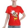 thumbnail image 1 of Women's Basic Short Sleeve T-Shirt Crayon Shin Chan, 1 of 6