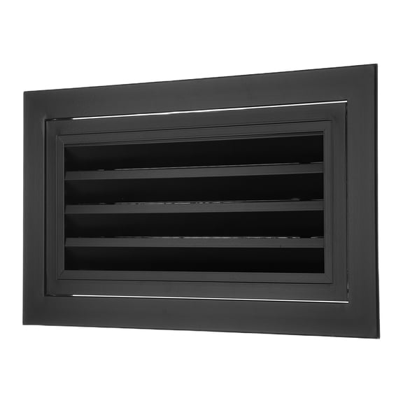 Uxcell 8" x 16" Aluminum Gable Vent, 1Pcs Return Grille Gable Louver Air Vent with Screen Mesh Filter Removable Door for Sidewall Wall Ceiling Floor Attic Shed HVAC System, Black