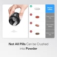 thumbnail image 6 of Pill Crusher and Cutter 3-in-1, Stainless Steel Grinder for Fine Powder with Storage Container, Black, 6 of 8
