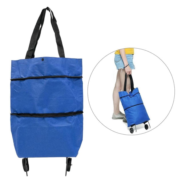 Bolsa plegable Sharpla Carro de compras plegable azul