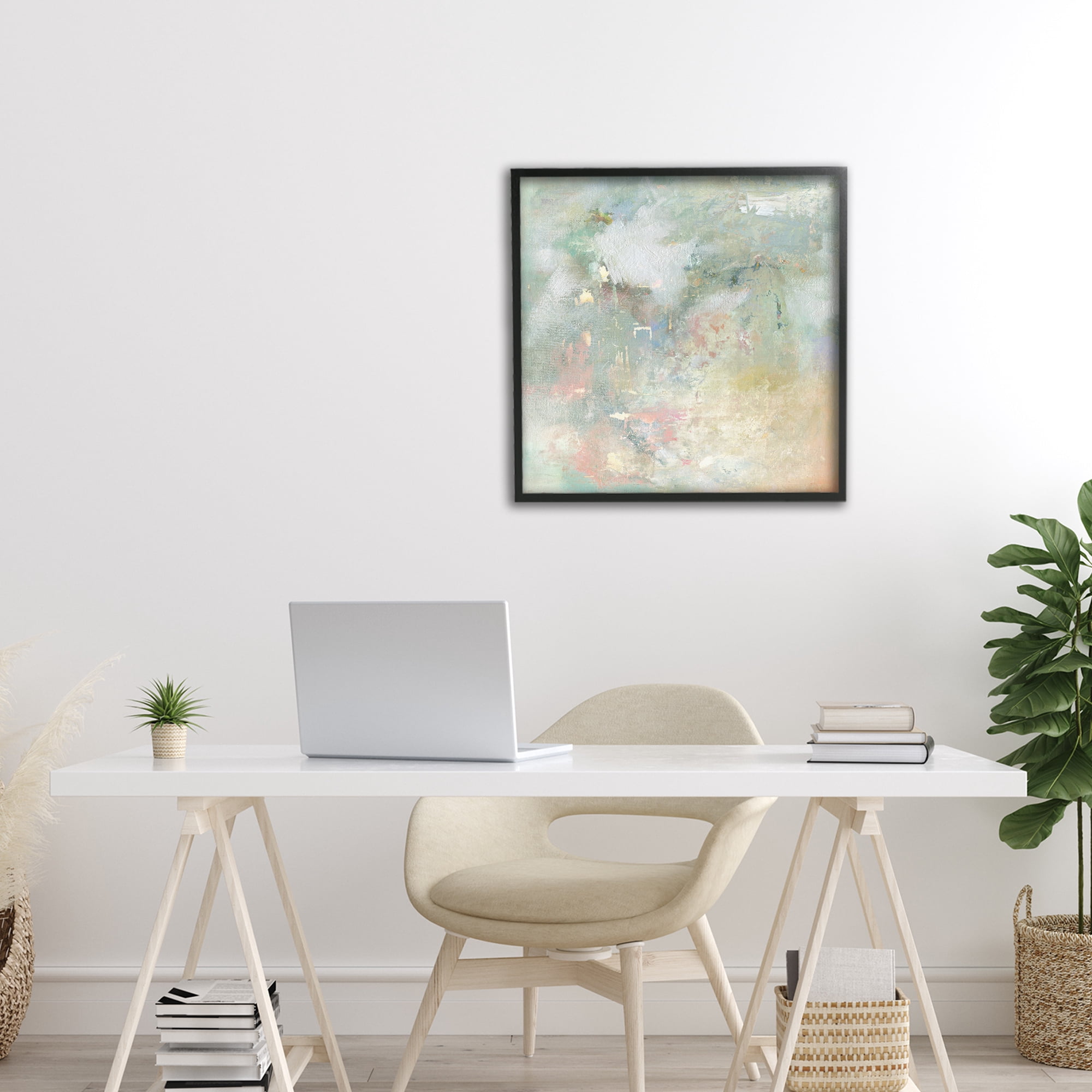 Stupell Industries Ethereal Brushstroke Harmony Black Framed Giclee Art, design by Carol Robinson