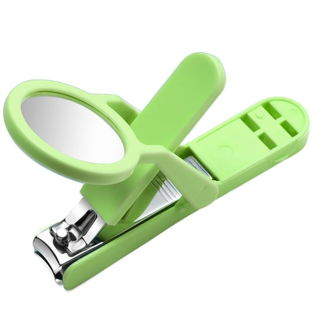 HILABEE Nail Toenail Cutter with Magnifying Glass, Nail Cutter, Nail Trimmer for Green