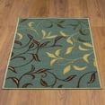 thumbnail image 3 of Ottomanson Ottohome Collection Non-Slip Rubberback Leaves Design Indoor Rug/ Mat, 3 of 7