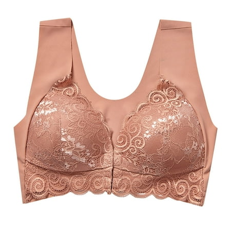 

Upgraded 2023 Gifts Women Lace Bralette Plus Size Vest Crop Wireless Lingerie Deep V Sexy Underwear Camisole Cute Bra