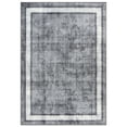 thumbnail image 2 of World Rug Gallery Contemporary Distressed Bordered Area Rug - Gray 5'x7', 2 of 9