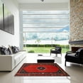 thumbnail image 6 of Ahgly Company Indoor Square Traditional Dark Brown Persian Area Rugs, 7' Square, 6 of 6
