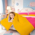 thumbnail image 4 of Erosebridal Modern Geometric Pattern 7-Piece Twin Bedding,Mid-Century Lines Bedding Comforter Set,Pink Reversible, 4 of 7