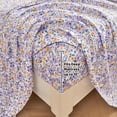 thumbnail image 4 of Viviland Floral Full Sheets, Soft Breathable Microfiber Printed Bed Sheet Set, Deep Pocket Non-Slip Fitted Sheet Included, 4 of 5