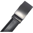 thumbnail image 4 of Marshal Men's Genuine Leather Ratchet Dress Belt With Automatic Buckle Black Buckle3, 50", 4 of 9