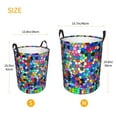 thumbnail image 5 of Kll Colorful Tie Dye Stained Glass 2 Waterproof Foldable Laundry Hamper Bucket With Handles For Storage Bin,Kids Room,Home Organizer (Small), 5 of 8