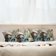 thumbnail image 4 of Ambesonne Cartoon Throw Pillow Cover 4 Pack, Alien Attack Astronaut, 16", Multicolor, 4 of 5