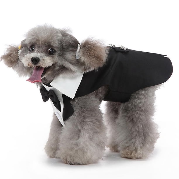 m Suministros para mascotas, ropa para perros, vestido para perros, esmoquin, ropa para mascotas, traje de boda para fiesta de perros