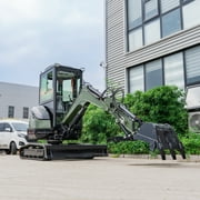 TYPHON TERROR XXV 2.7 Ton Mini Excavator with AC/Heater Cabin | 25.1 HP Kubota D1105 | Retractable Tracks